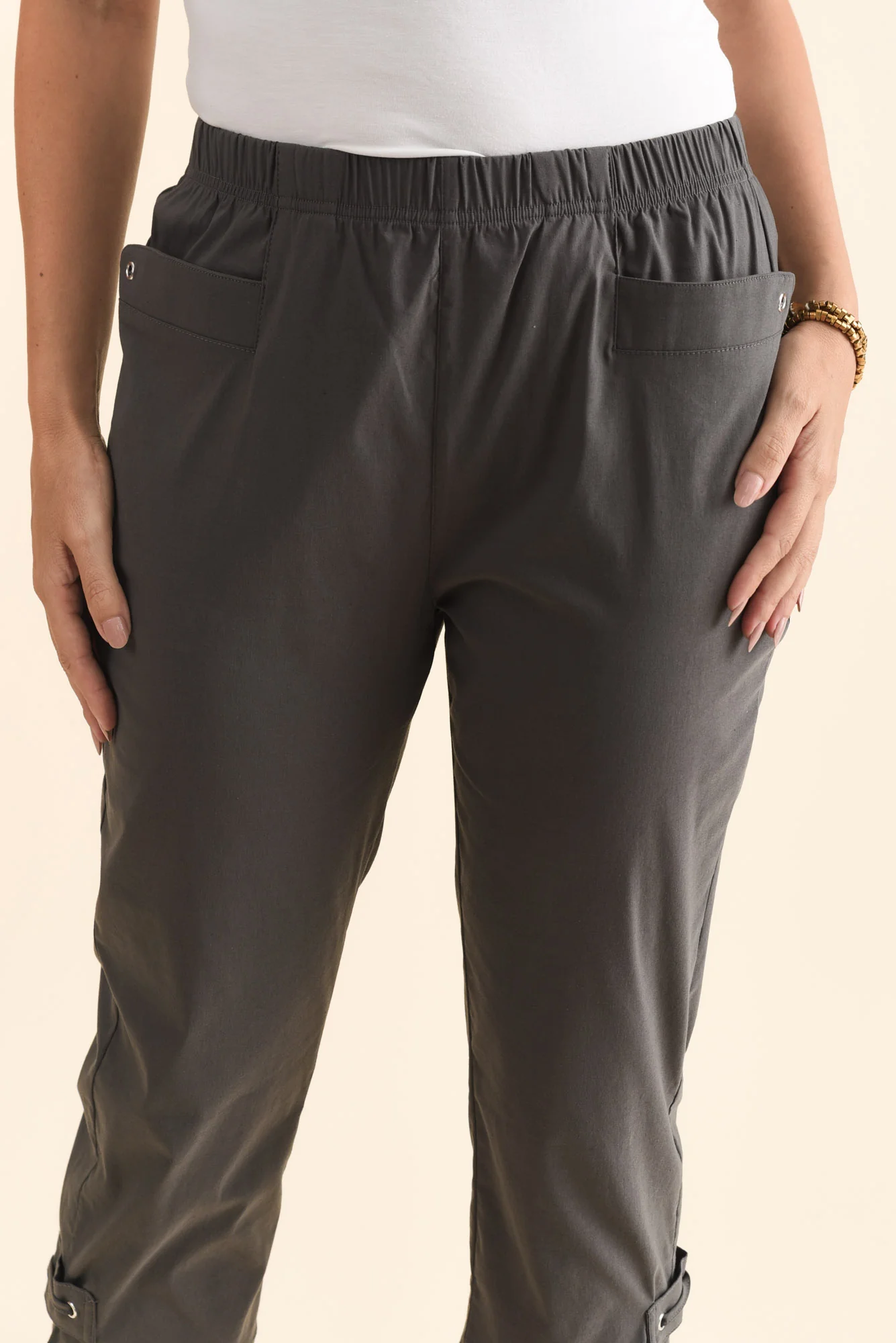 Air-Lite Charcoal Stretch Capri Pants - Image 6