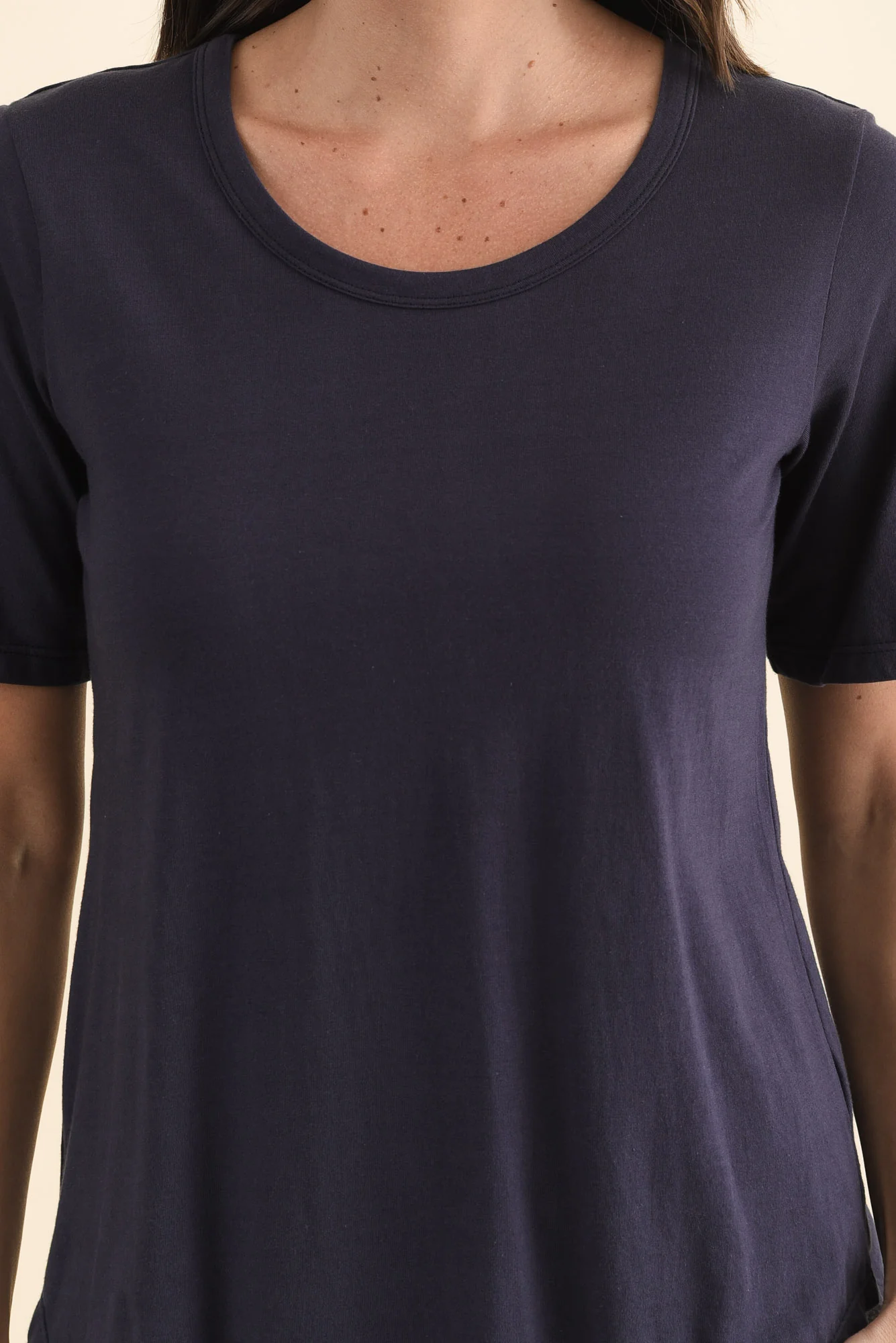Ariana Navy Cotton Tee - Image 6