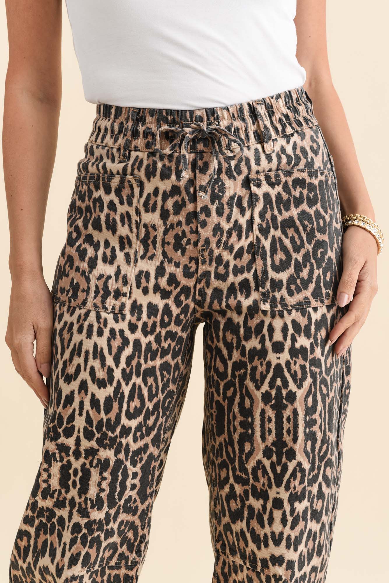 BB Barrel Brown Leopard Jeans - Image 6