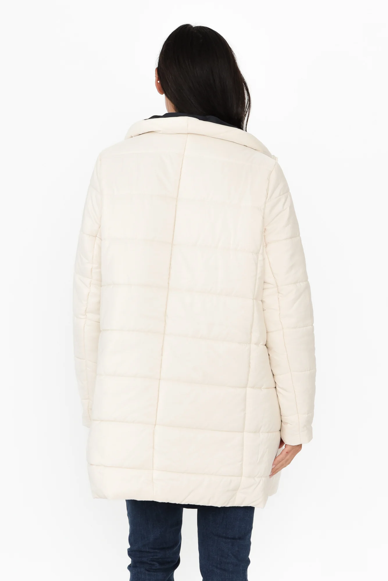 Bowral Ivory Reversible Puffer Jacket - Image 4