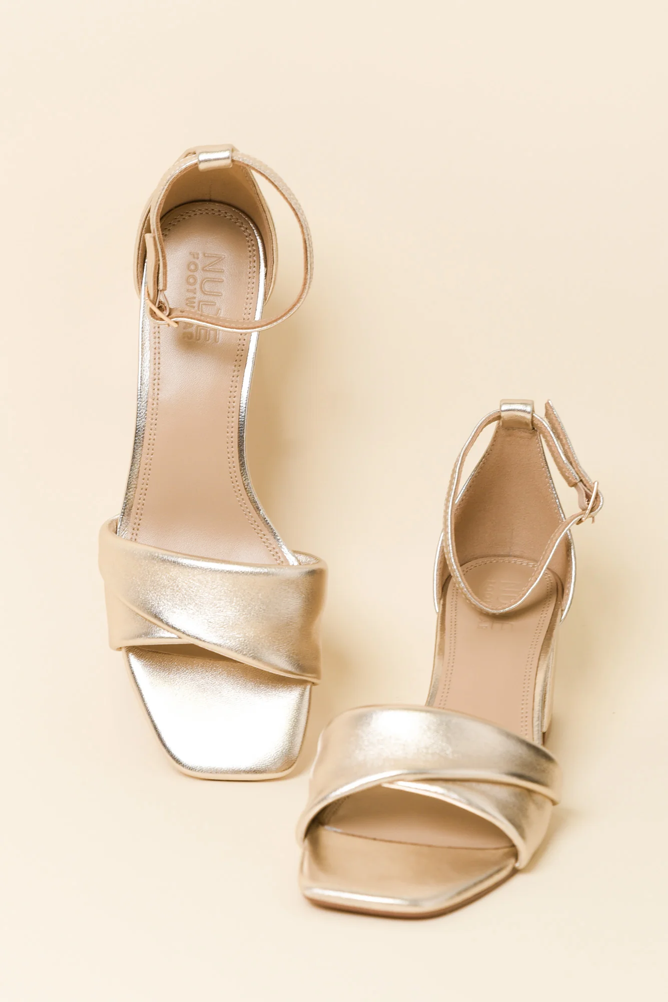 Britt Gold Leather Heel - Image 2