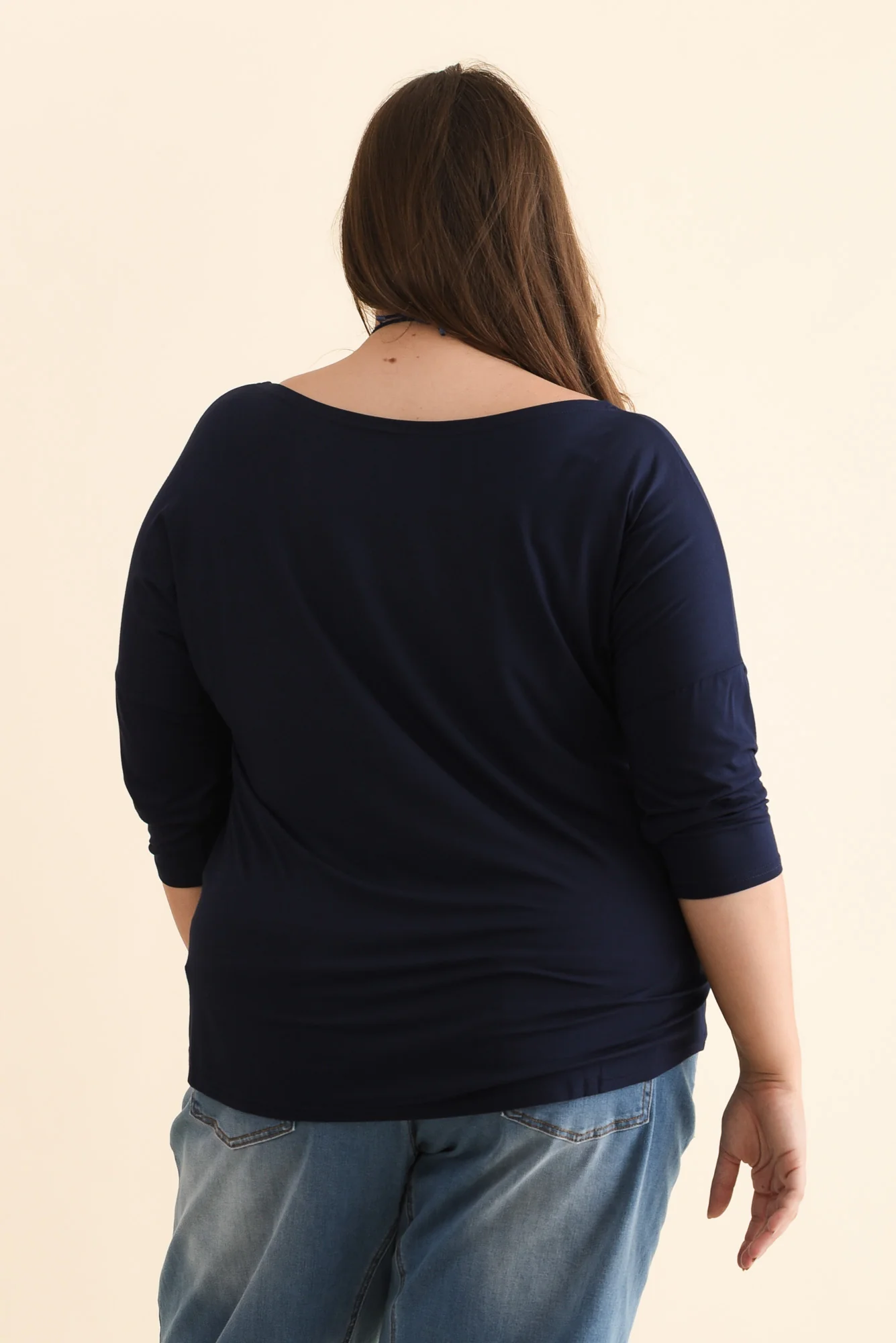 Camila Navy Bamboo Top - Image 13
