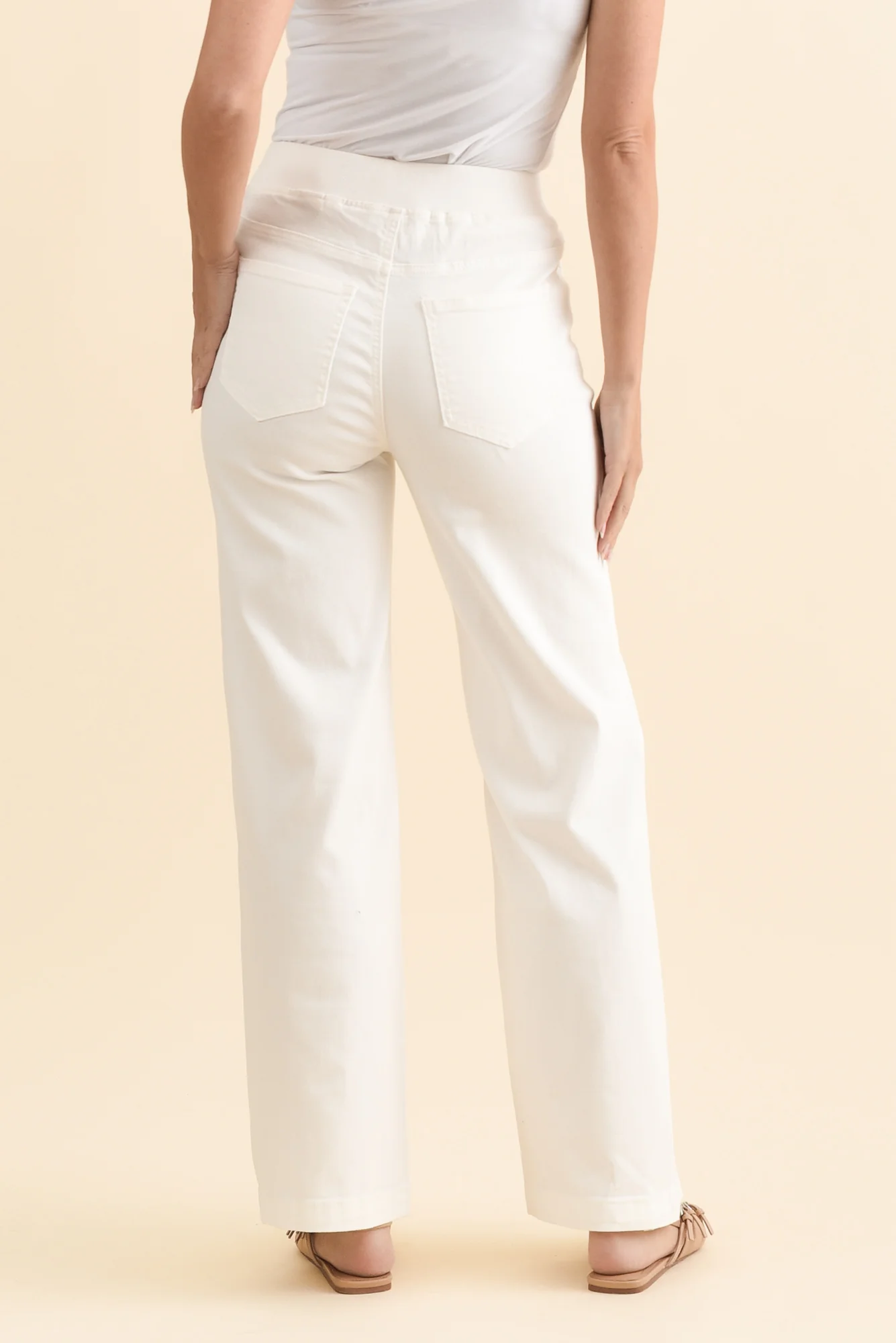 Carpenter Cream Stretch Jeans - Image 4