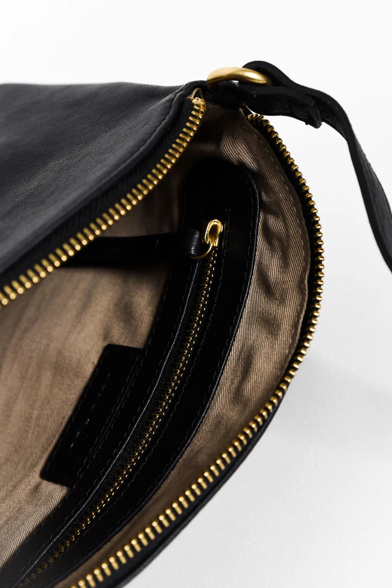 Cleo Black Leather Crossbody Bag - Image 3
