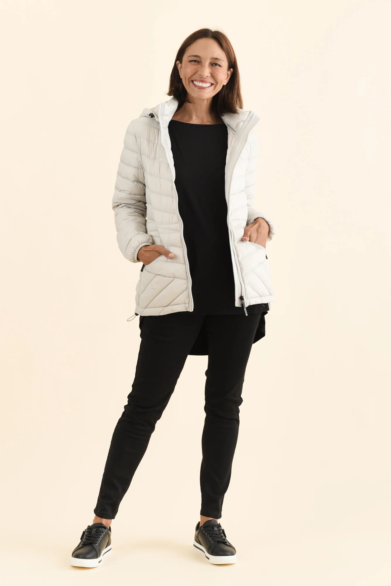 Cushla Grey Down Puffer Jacket - Image 2