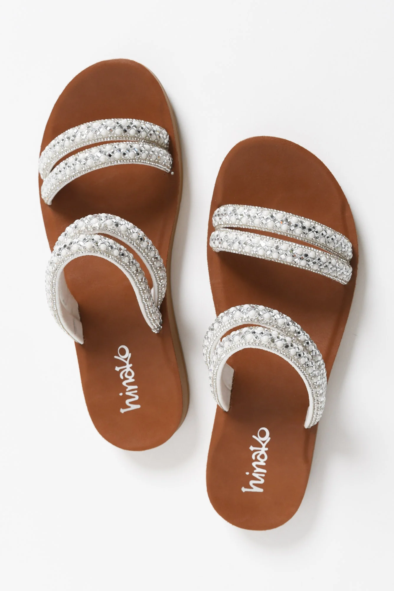 Dominica Silver Diamante Slide - Image 4