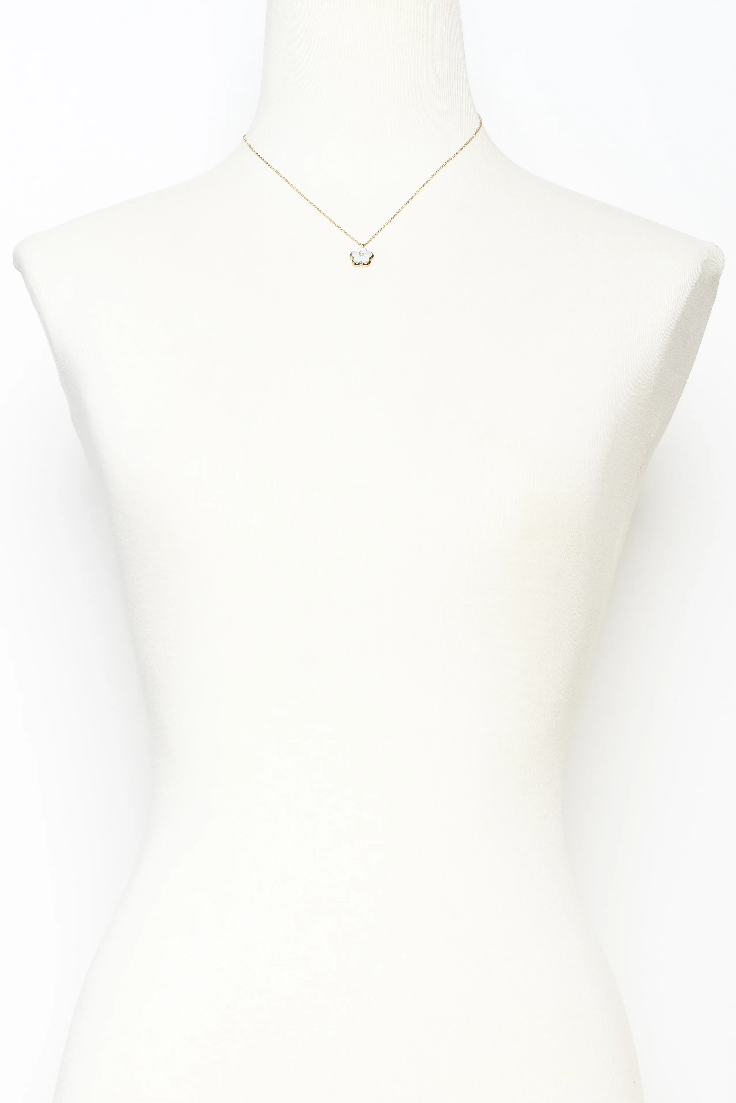 Flores Gold Plated Flower Necklace - Image 2