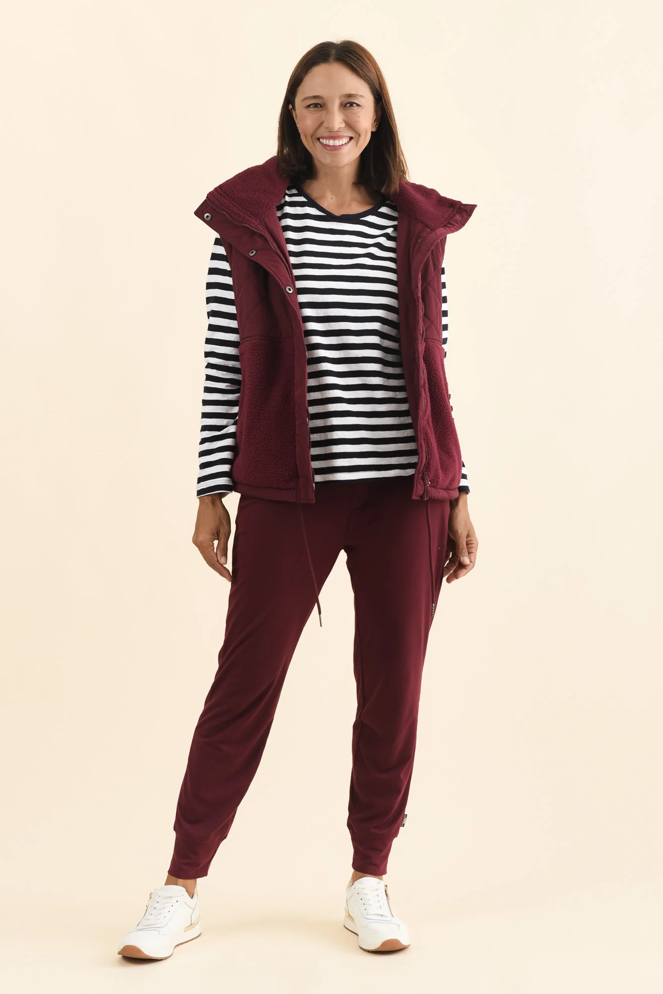 Freedom Burgundy Quilted Vest - Image 7
