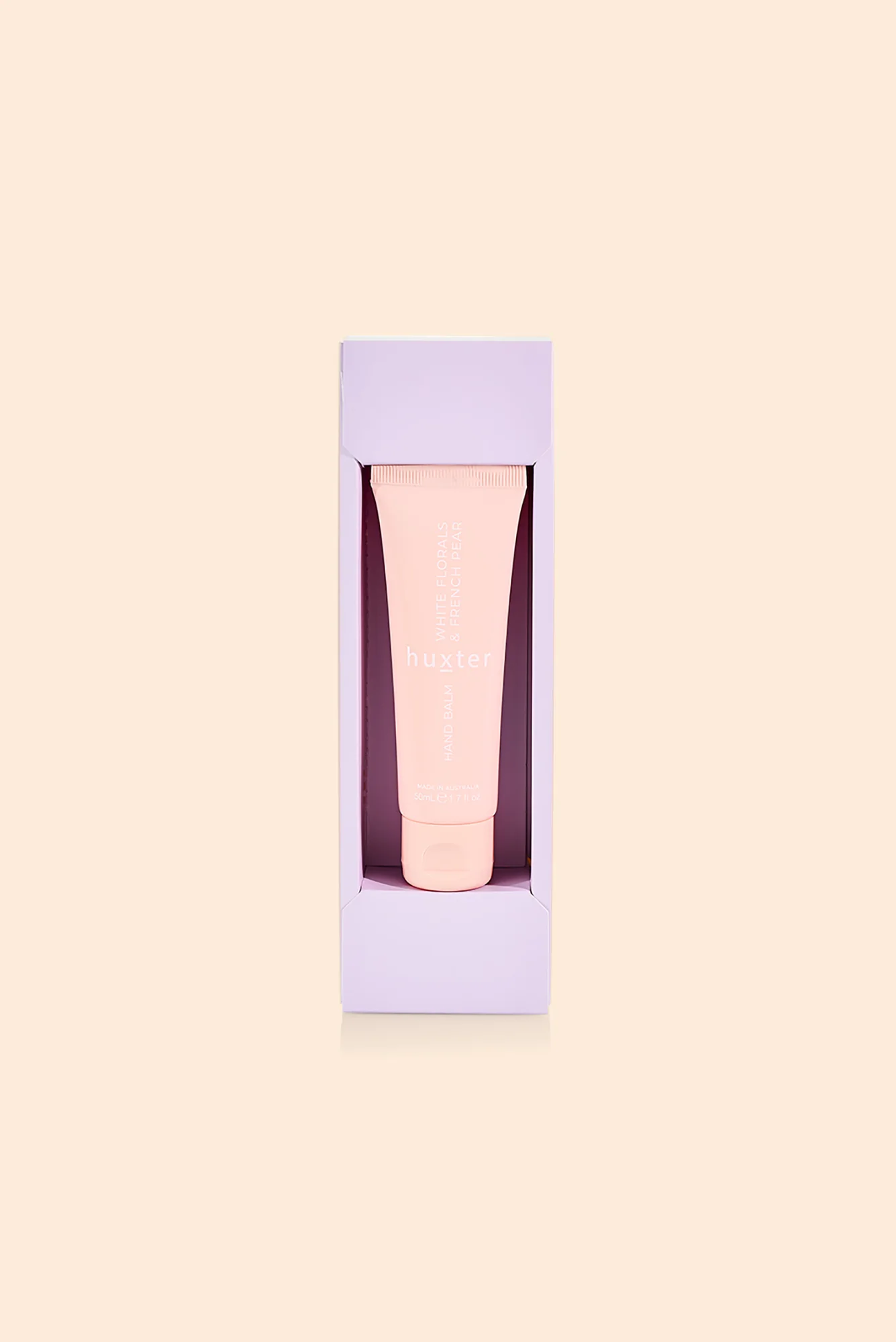 French Pear Mauve Flower Hand Cream 50ml Gift Box - Image 2