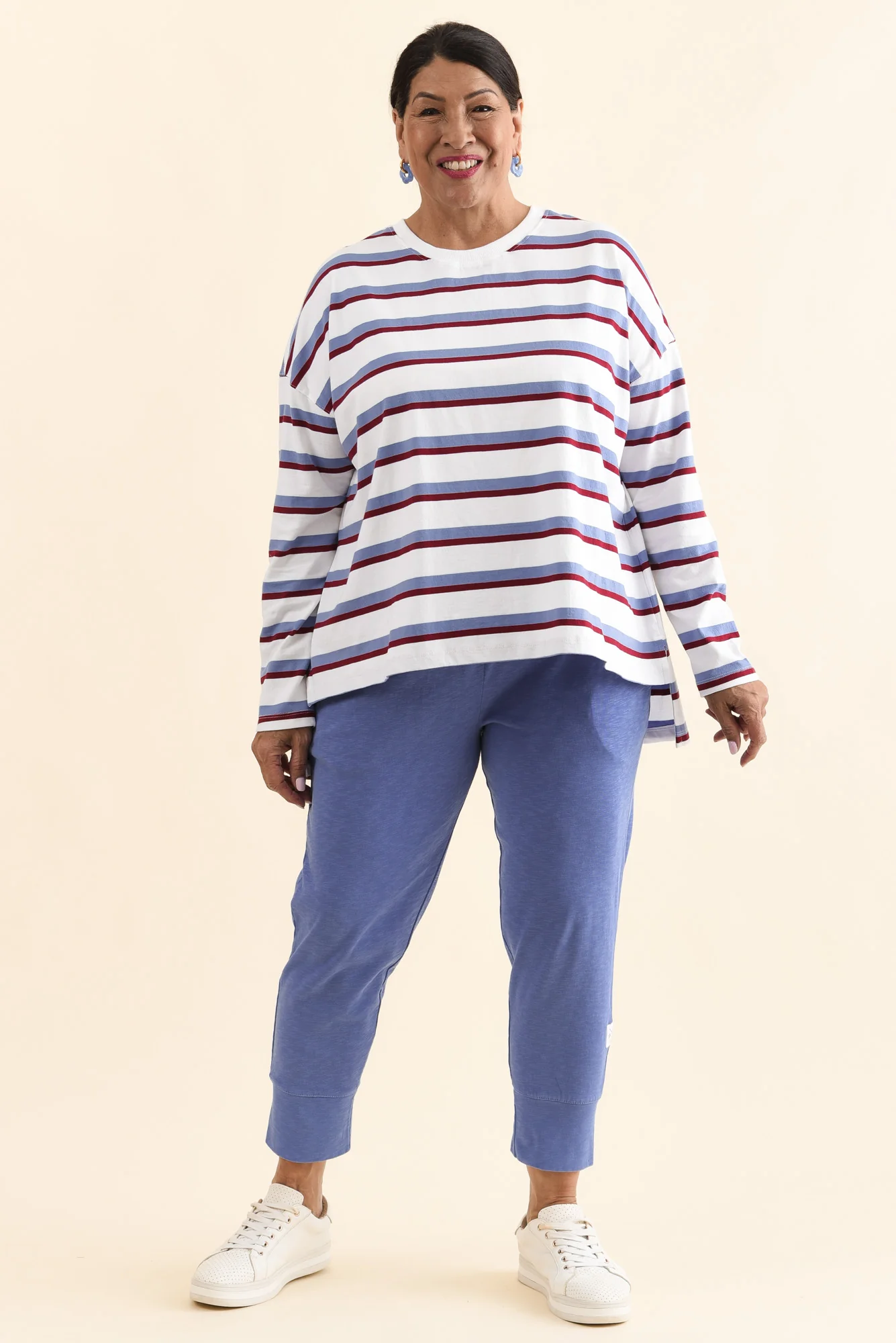 Fundamental Brunch Blue Cotton Sweatpants - Image 6