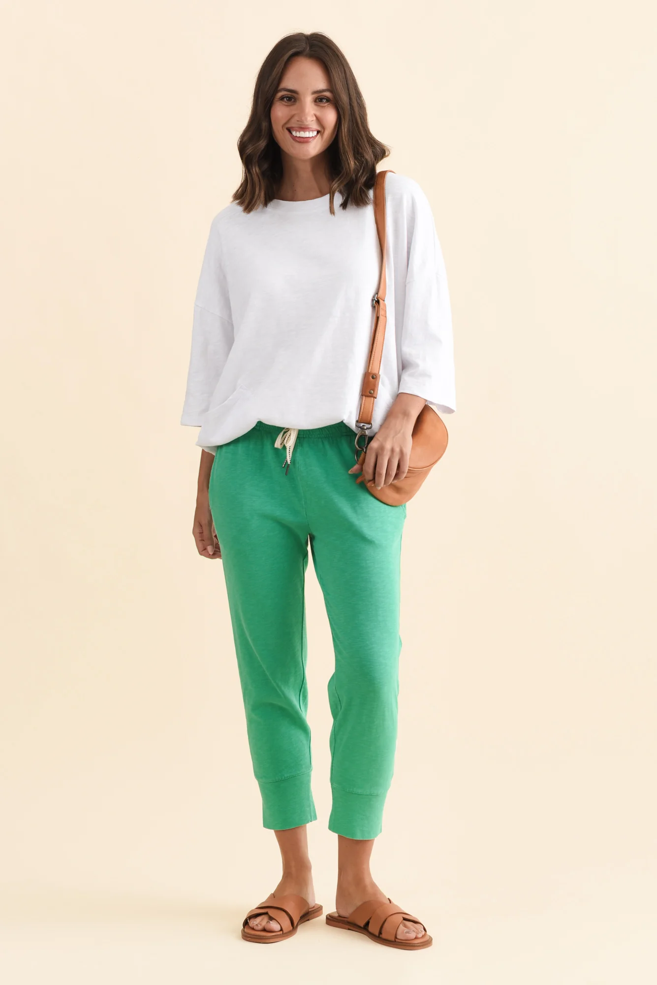 Fundamental Brunch Jade Cotton Sweatpants - Image 3