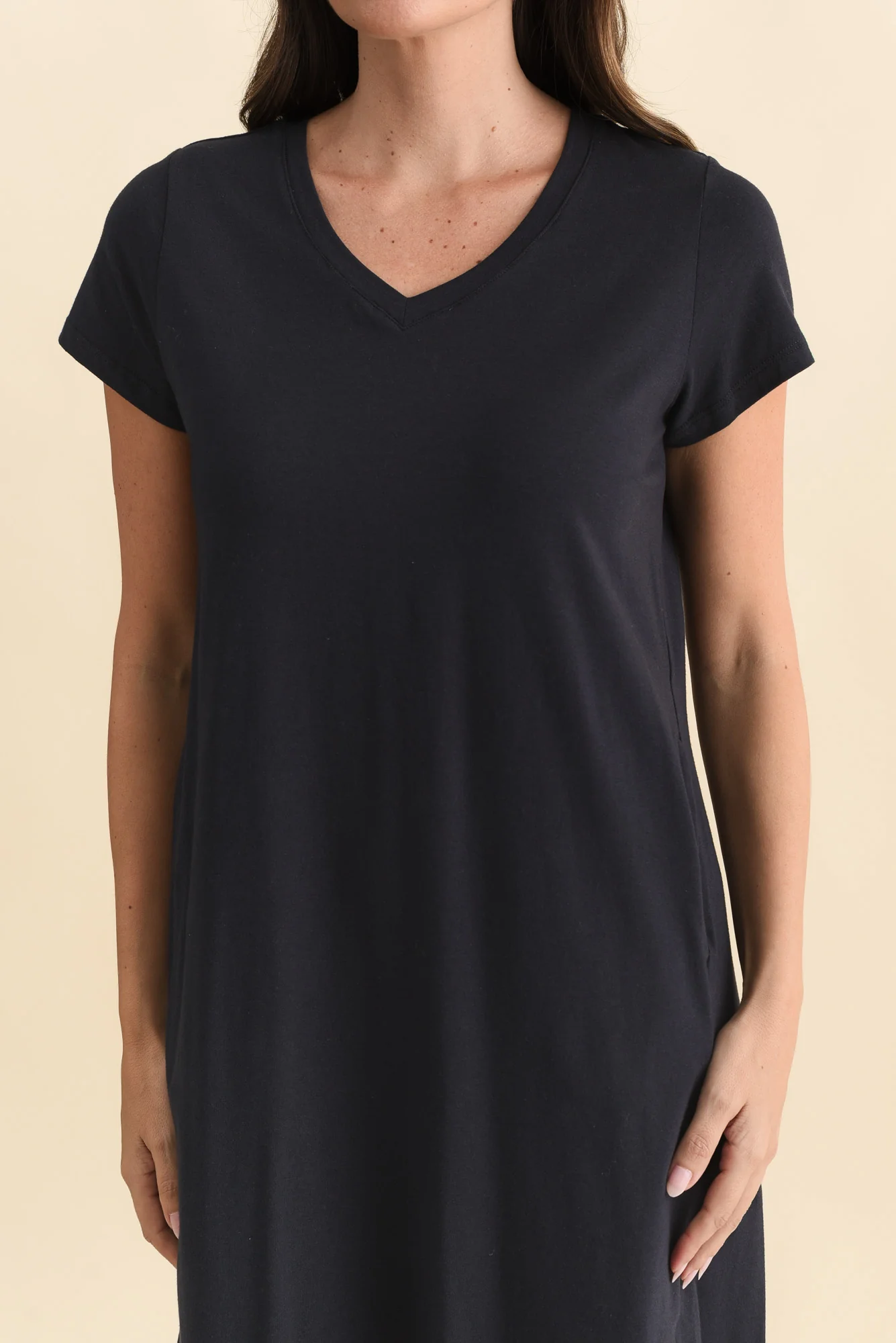Harley Navy Cotton Tee Dress - Image 6