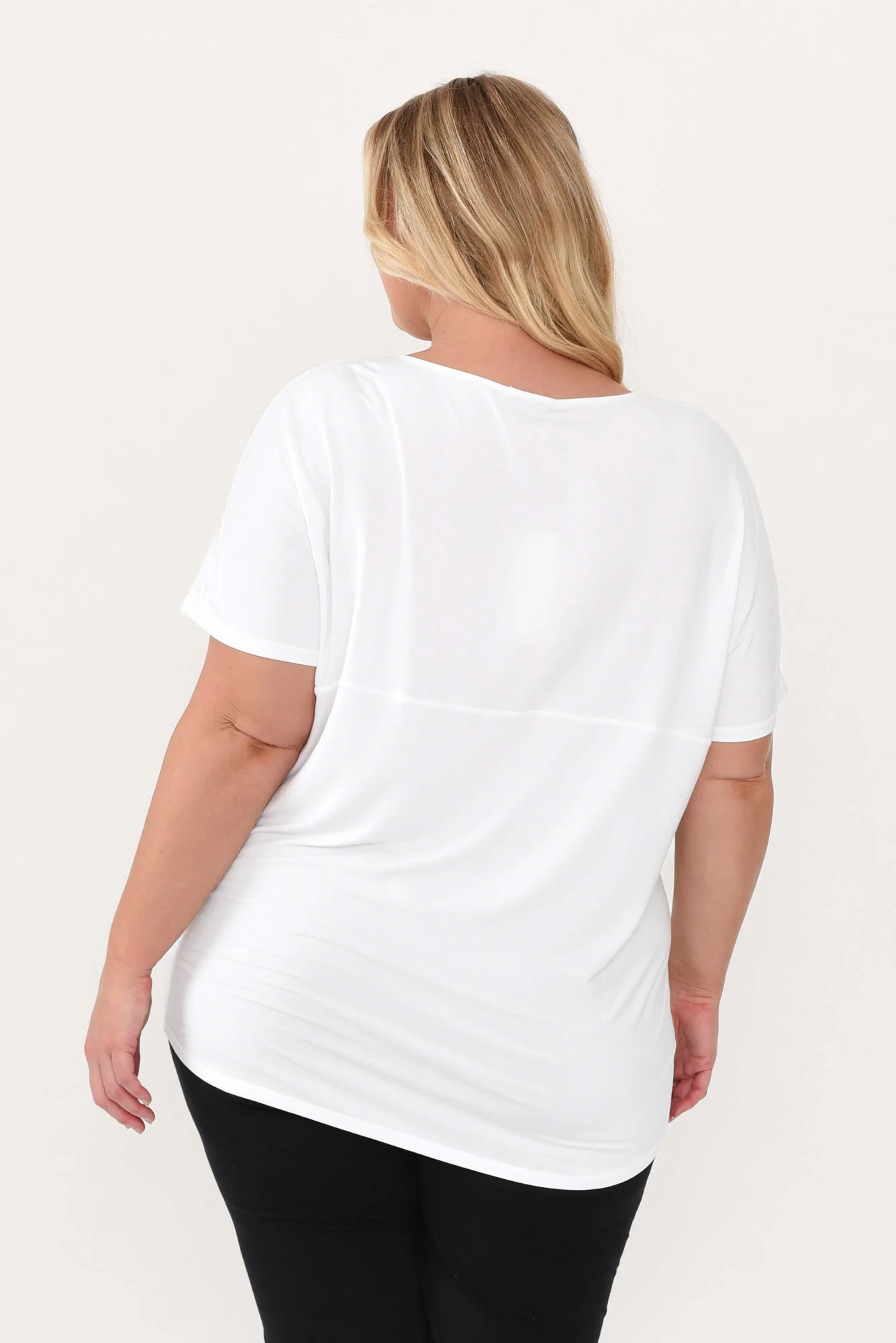 Ivy White Micro Modal Swing Tee - Image 10