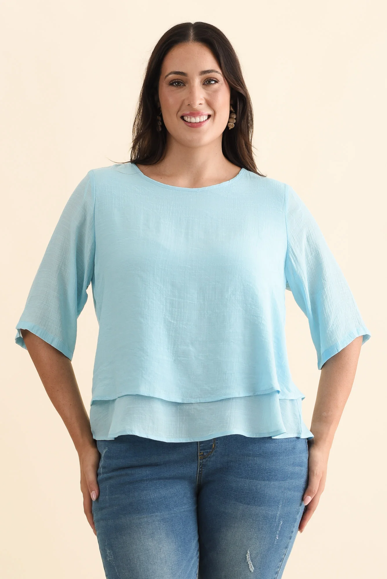 Liora Blue Layered Top - Image 8