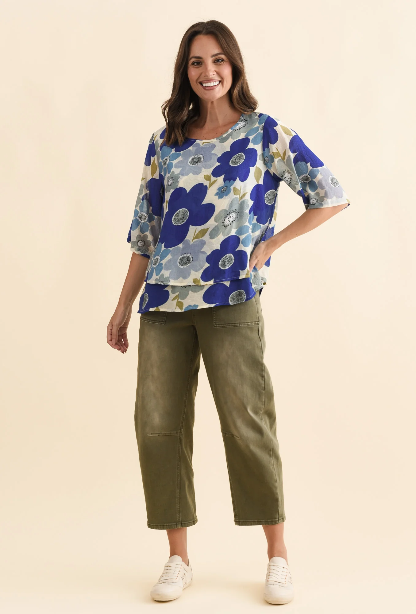 Liora Blue Garden Layered Top - Image 7