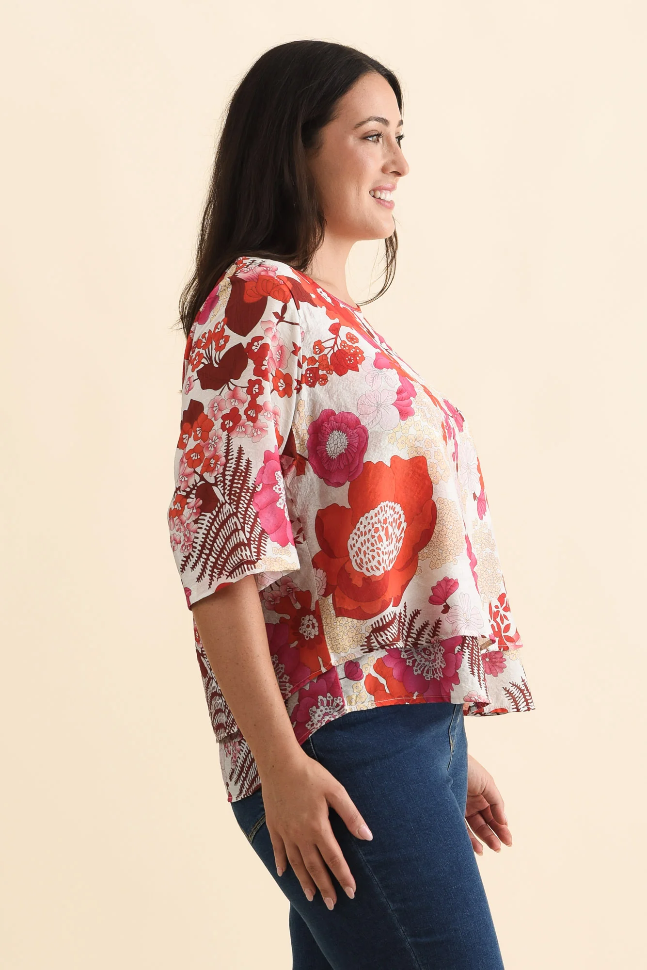 Liora Orange Garden Layered Top - Image 10