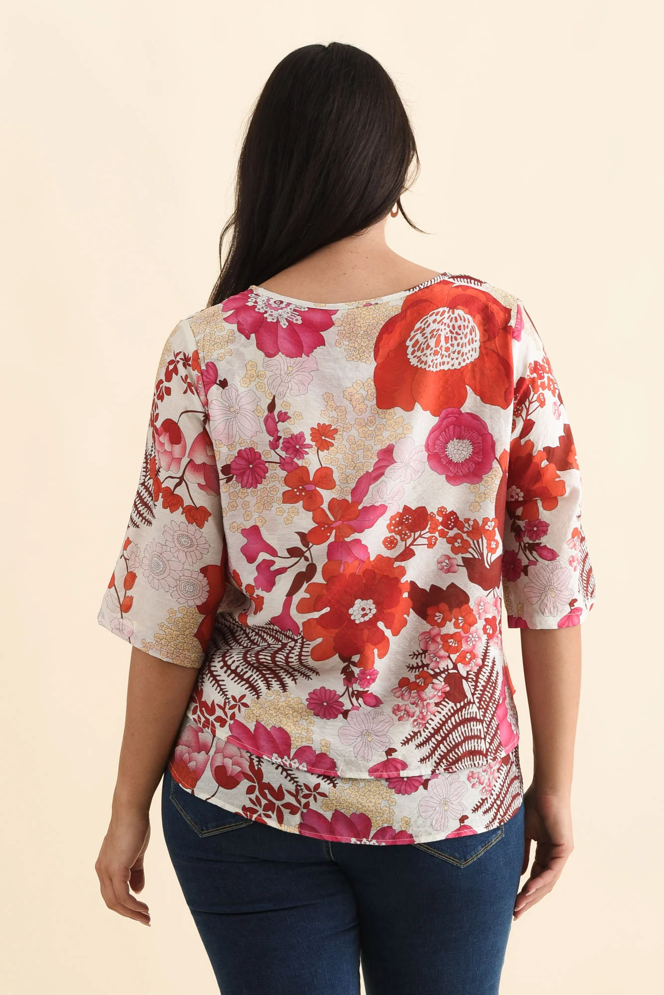 Liora Orange Garden Layered Top - Image 11