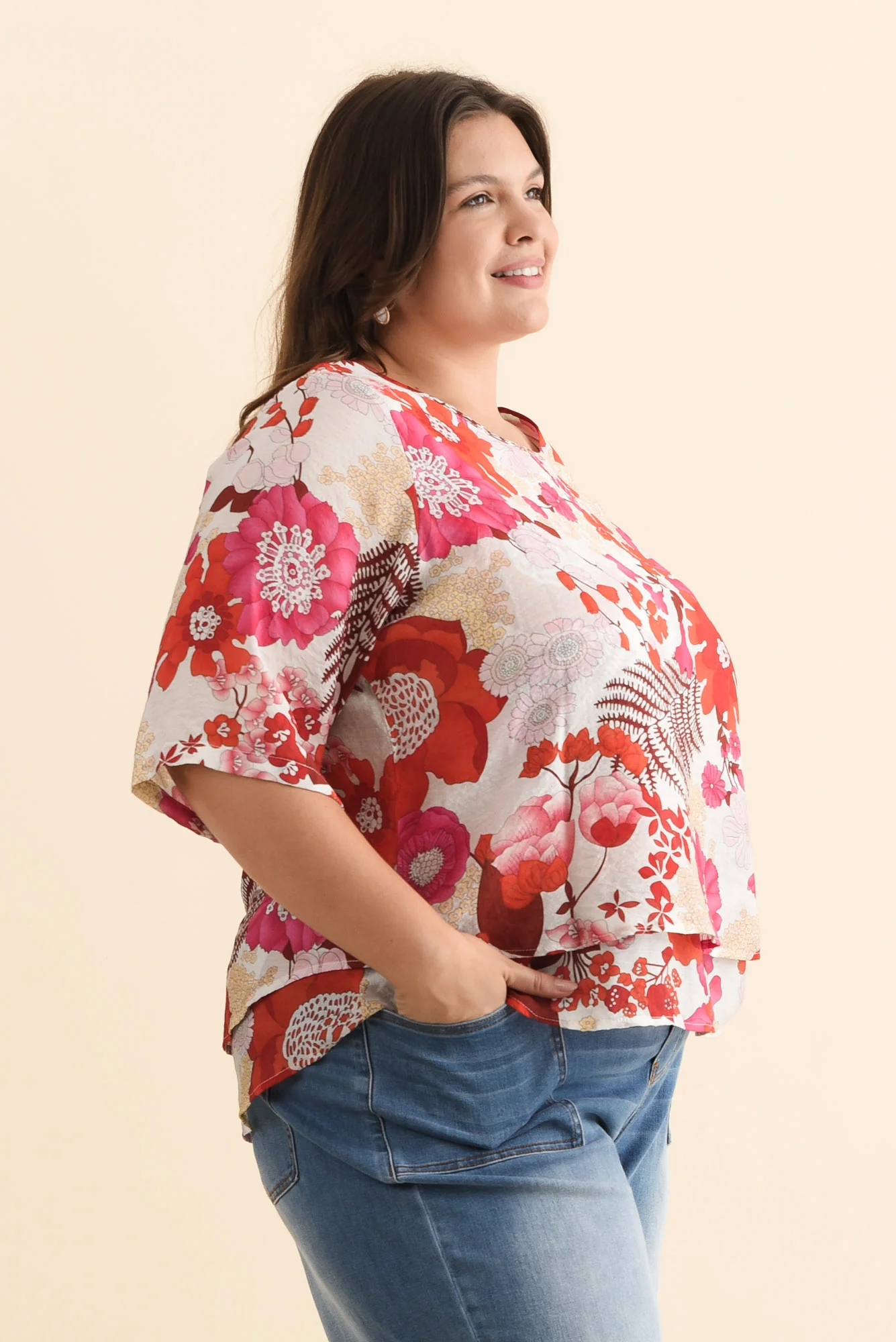 Liora Orange Garden Layered Top - Image 14