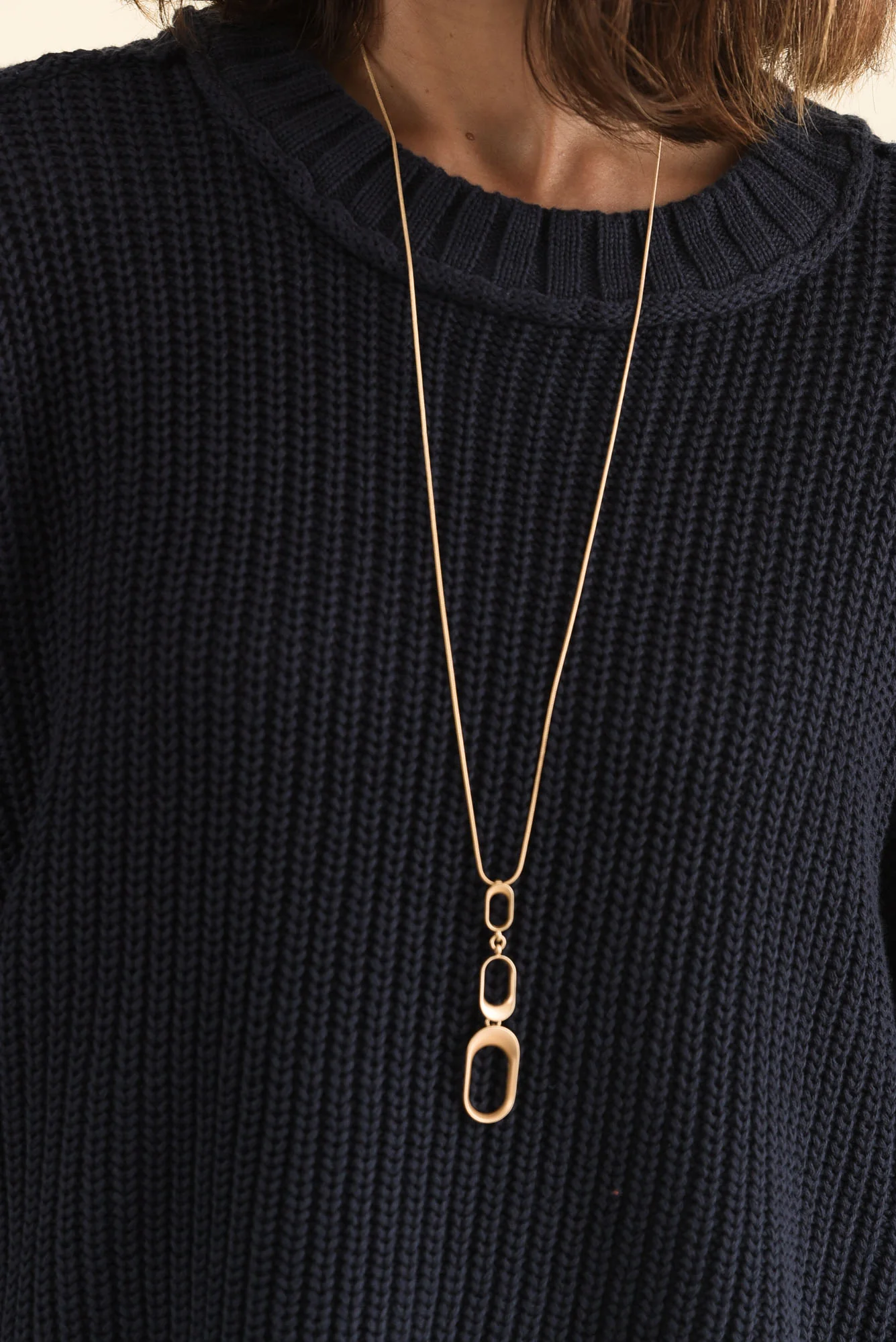Luela Navy Half Sleeve Knit Jumper - Image 5
