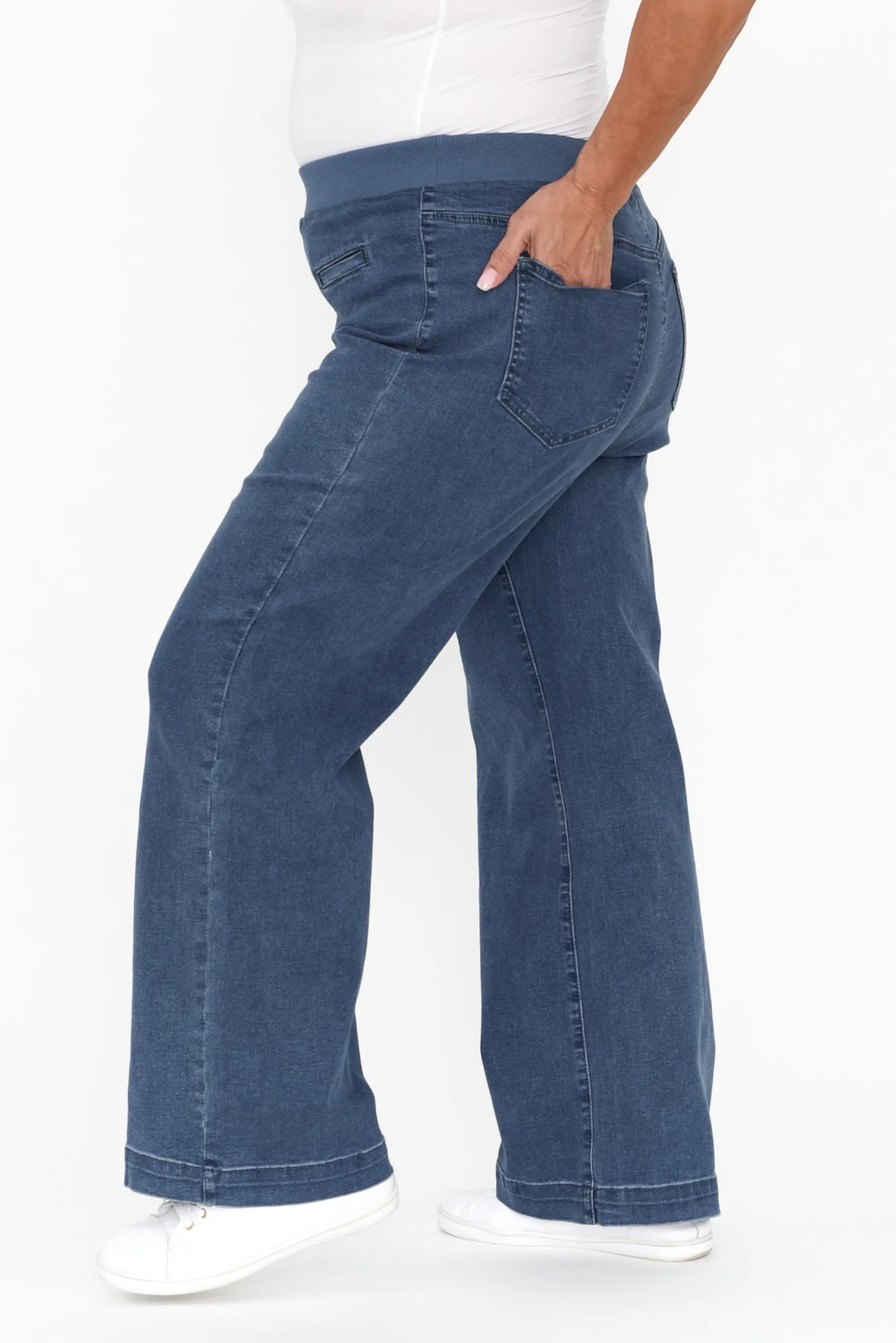 Maddy Blue Straight Leg Jeans - Image 11