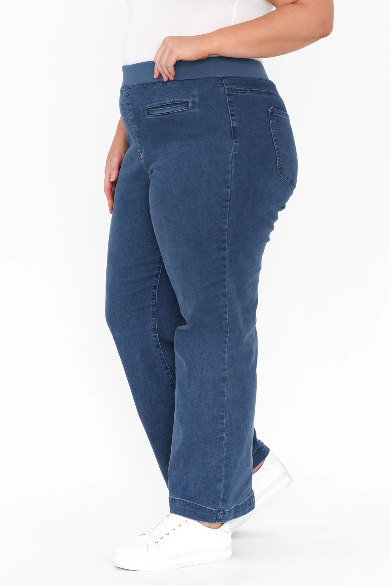 Maddy Blue Straight Leg Jeans - Image 15