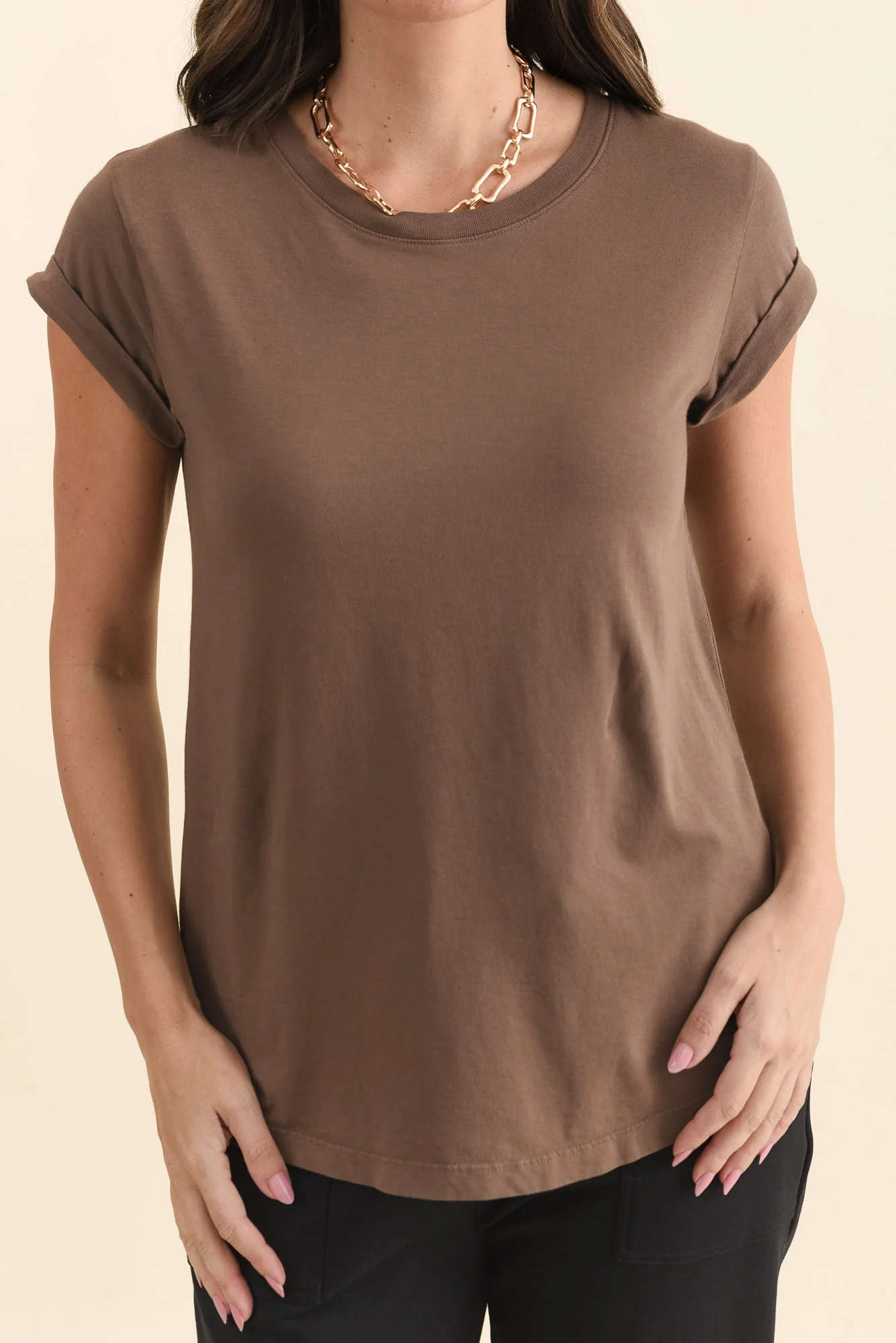 Manly Chocolate Cotton Tee - Image 5