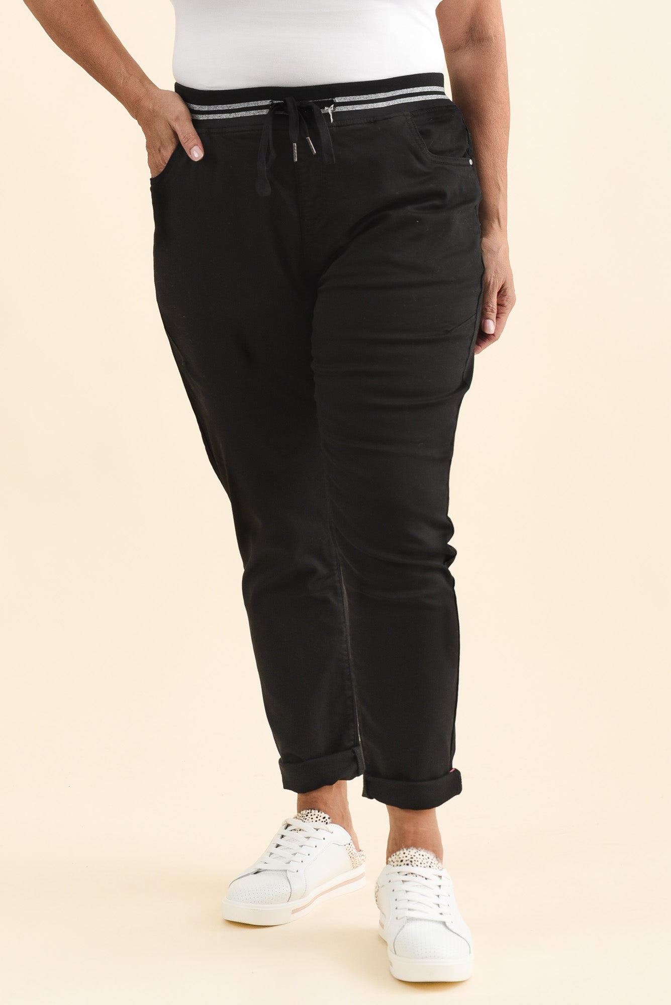 Margo Black Drawstring Pants - Image 7