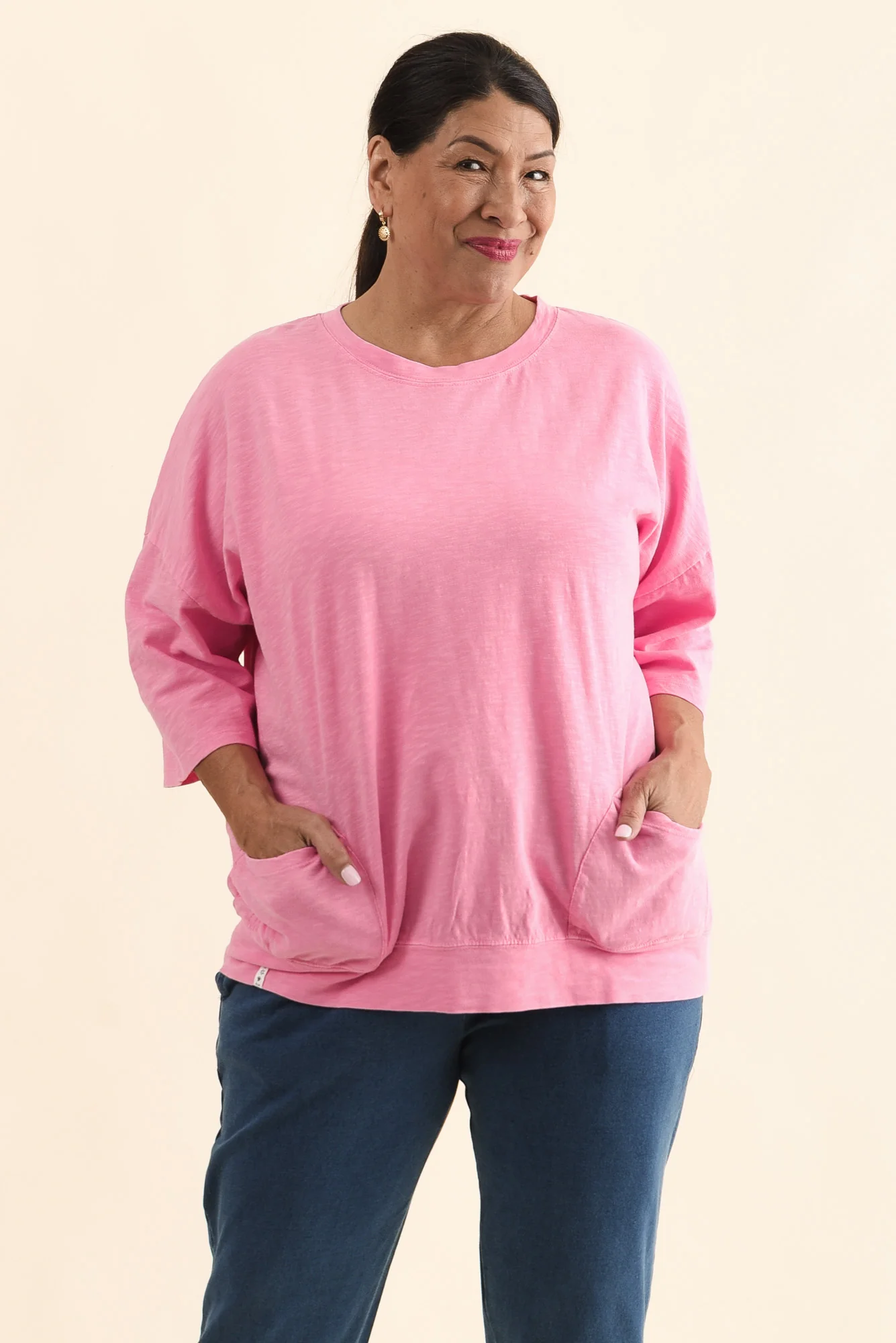 Mazie Pink Cotton Sweat