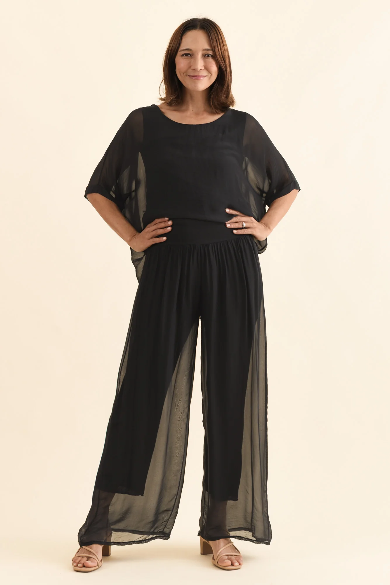 Myers Black Silk Layer Top - Image 3