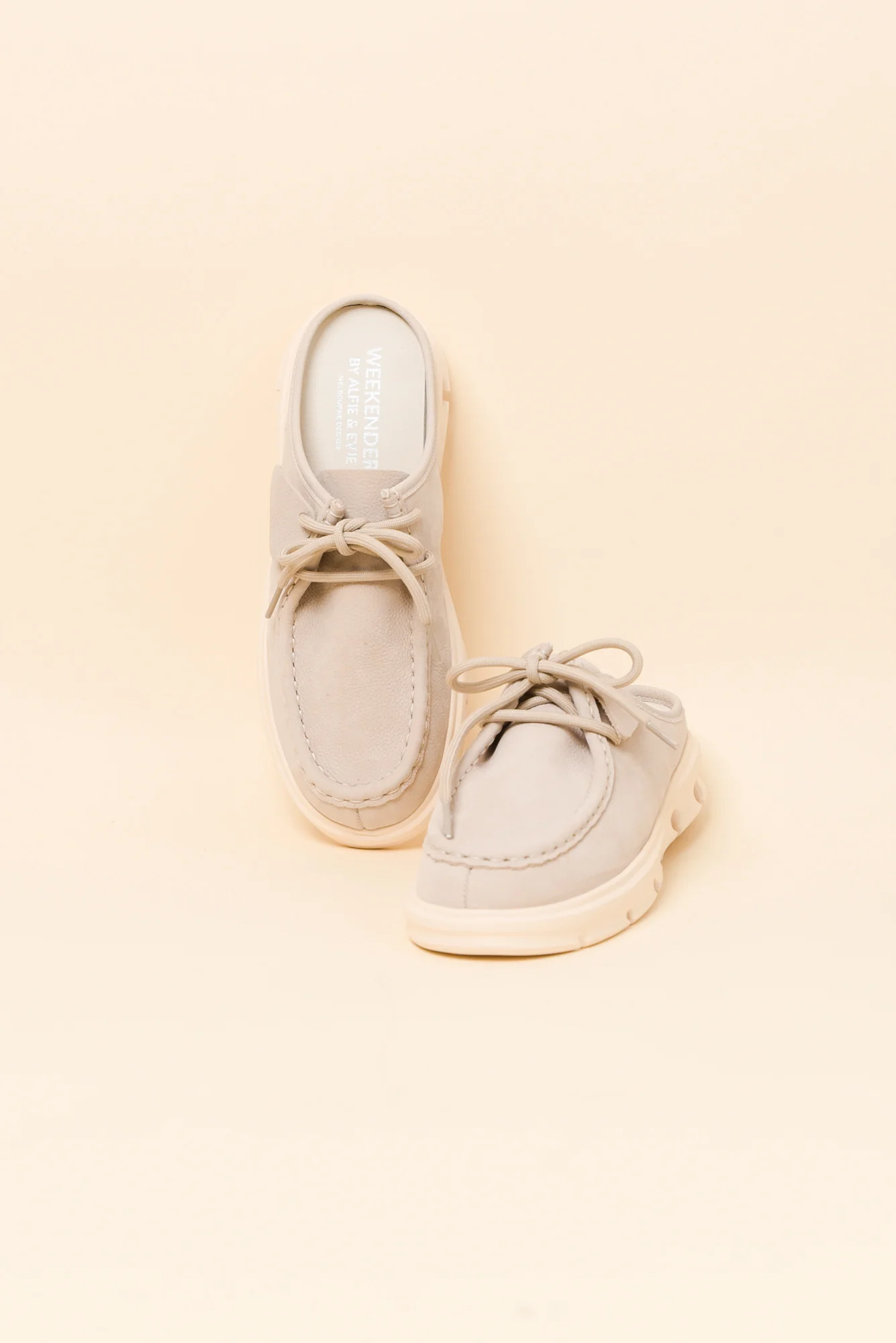 Opex Beige Leather Mule - Image 2