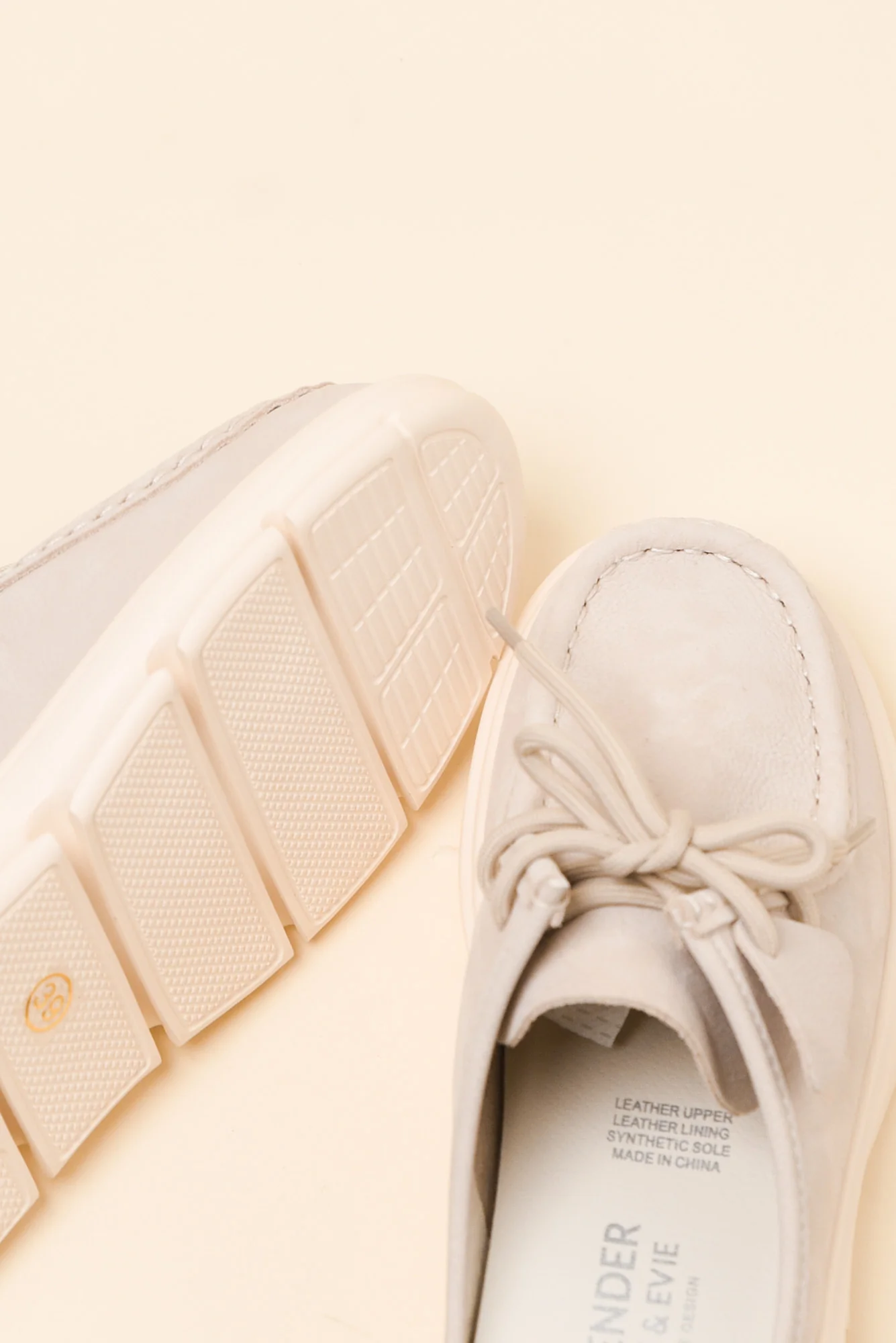 Opex Beige Leather Mule - Image 3