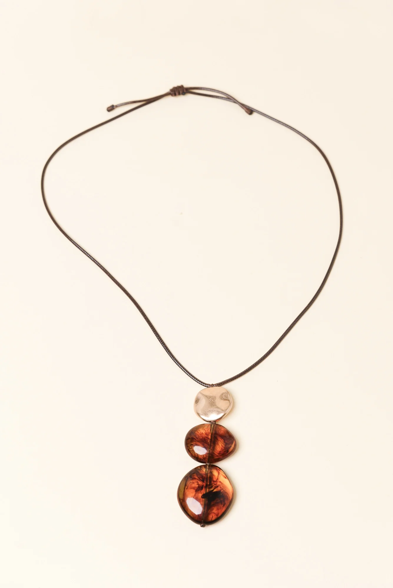 Pelia Amber Tiered Necklace