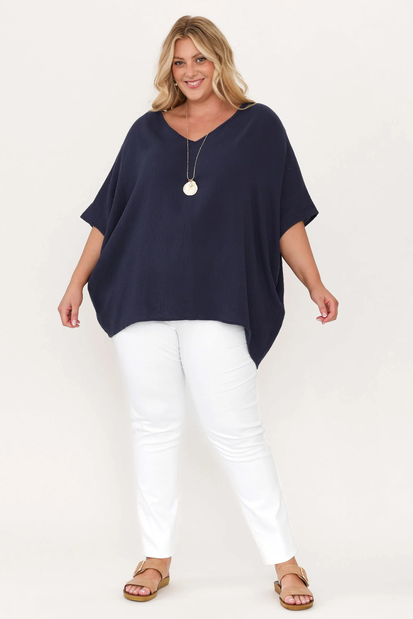 Reed White Stretch Cotton Pants - Image 12