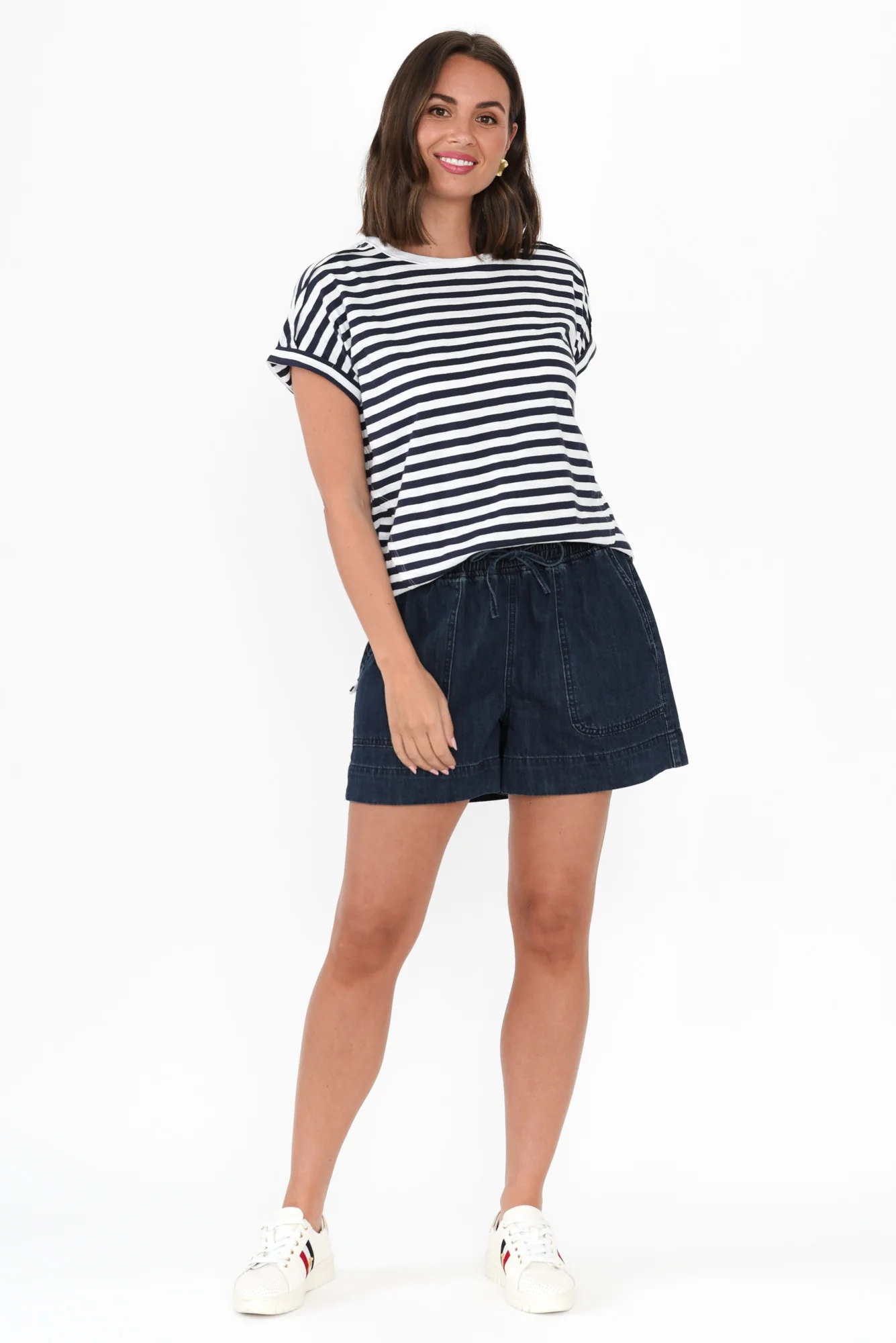 Remi Relax Dark Blue Denim Shorts - Image 2