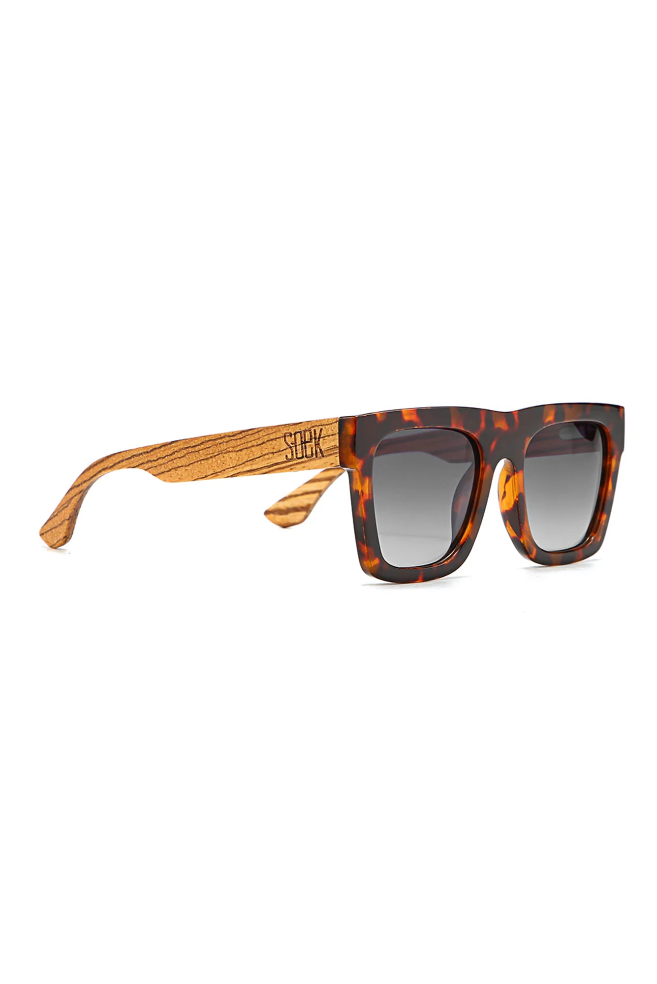 Rocco Tortoiseshell Wooden Sunglasses - Image 2
