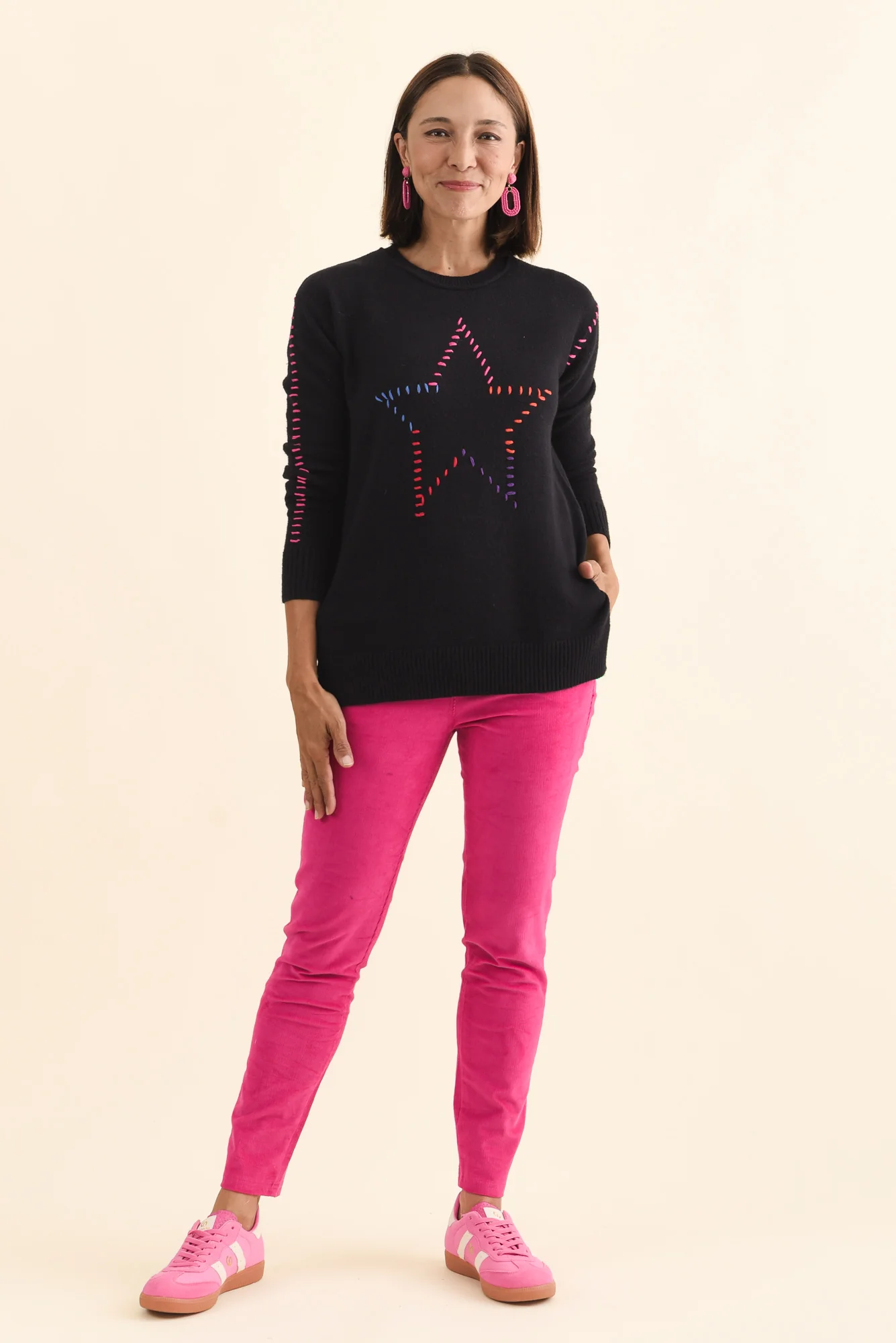 Rowley Black Star Knit Jumper - Image 7