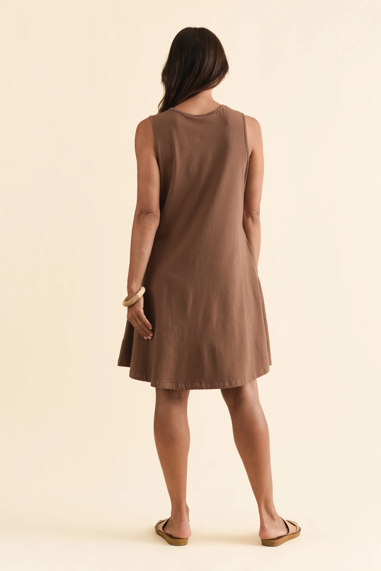 Roxanne Chocolate Swing Dress - Image 5