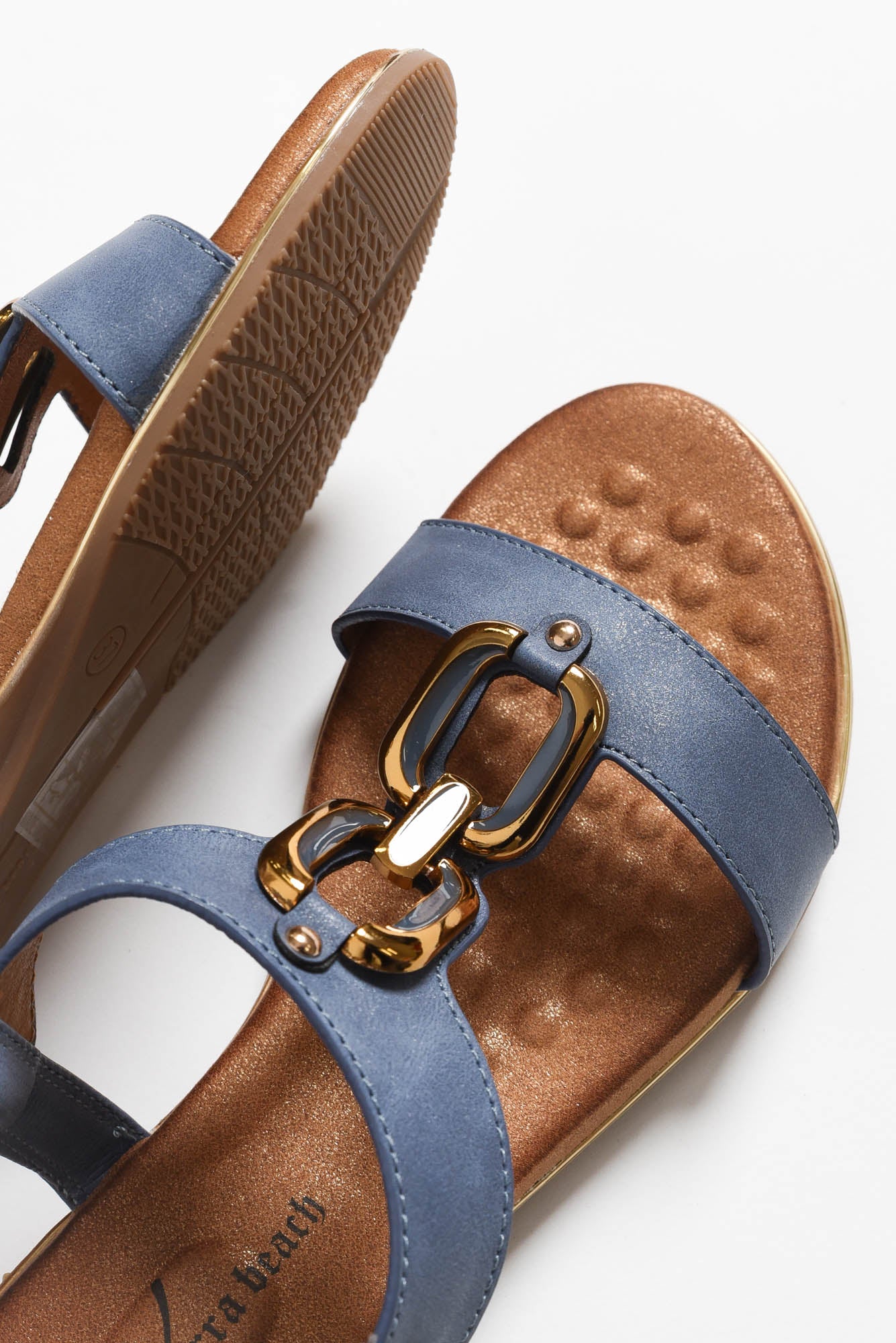 Shelby Blue Chain Sandal - Image 3